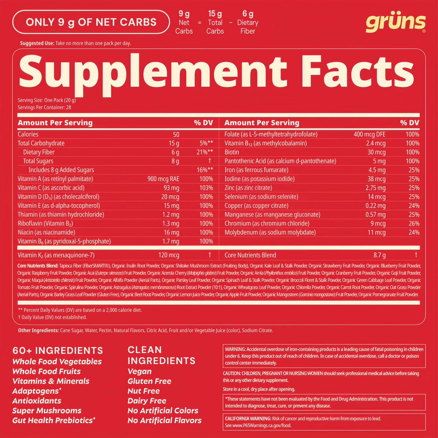 Grüns Superfood Gummies